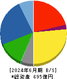 トーヨーカネツ 貸借対照表 2024年6月期