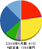 中国塗料 貸借対照表 2024年6月期