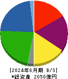 イチネンホールディングス 貸借対照表 2024年6月期