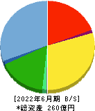 ＪＴＯＷＥＲ 貸借対照表 2022年6月期