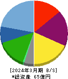 アミタホールディングス 貸借対照表 2024年3月期