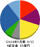 サンケイ化学 貸借対照表 2024年5月期