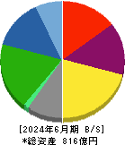 新日本科学 貸借対照表 2024年6月期