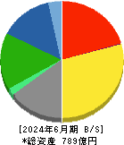 ダイナパック 貸借対照表 2024年6月期