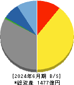 メガチップス 貸借対照表 2024年6月期