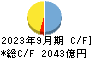 琉球銀行 キャッシュフロー計算書 2023年9月期