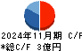 テンダ キャッシュフロー計算書 2024年11月期 テンダ キャッシュフロー計算書 2024年11月期