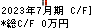 アセンテック キャッシュフロー計算書 2023年7月期