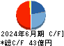 アンジェス キャッシュフロー計算書 2024年6月期