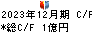 ウェッジホールディングス キャッシュフロー計算書 2023年12月期